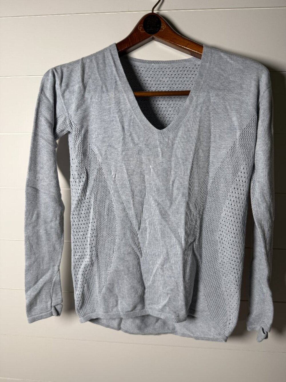 Lululemon Still Movement Sweater Heathered Blue Gray